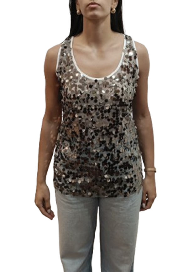 Brand Unique - Canotta Paillettes