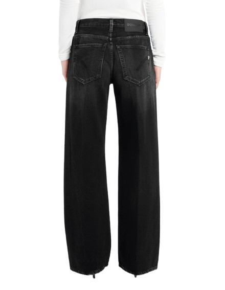 Dondup - Jeans Jacklyn wide leg in denim fisso responsabile