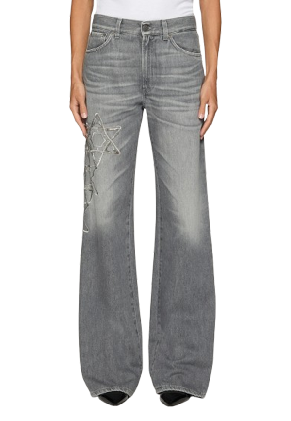 Dondup - Jeans Mabel wide leg in denim fisso