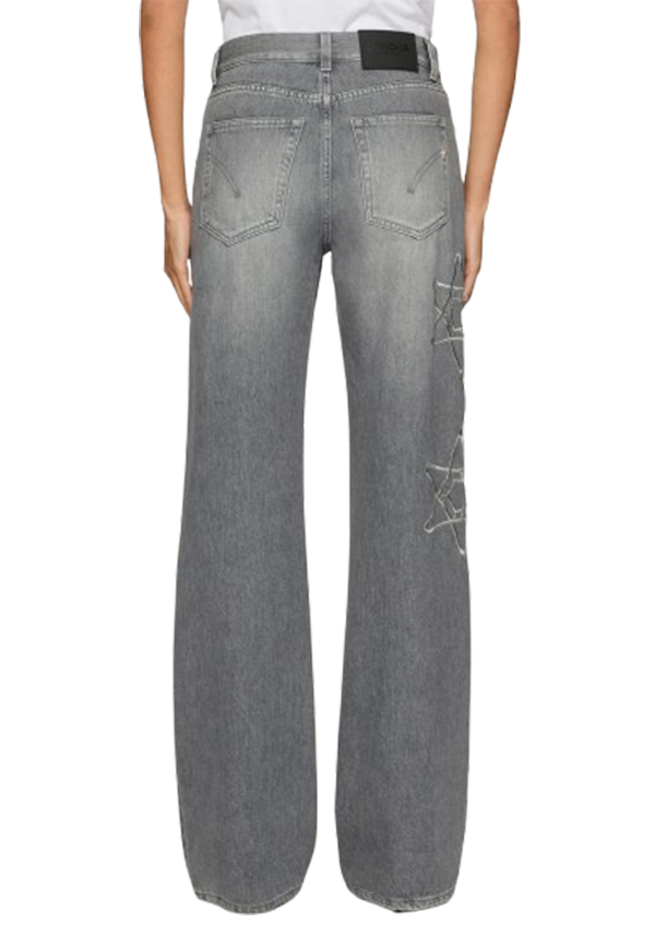 Dondup - Jeans Mabel wide leg in denim fisso