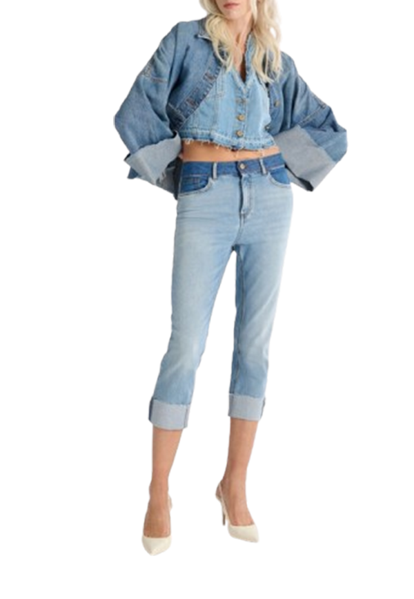 Manila Grace - Giubbotto Over Denim