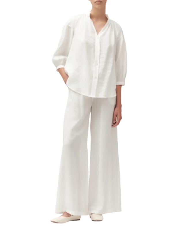 White Wise - Casacca in Modal con Manica a Sbuffo