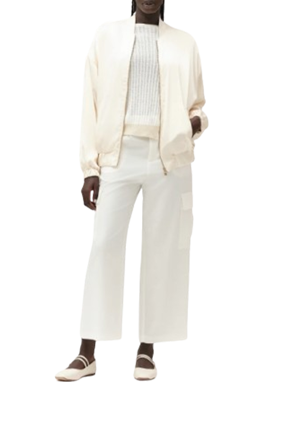 White Wise - Bomber in Raso