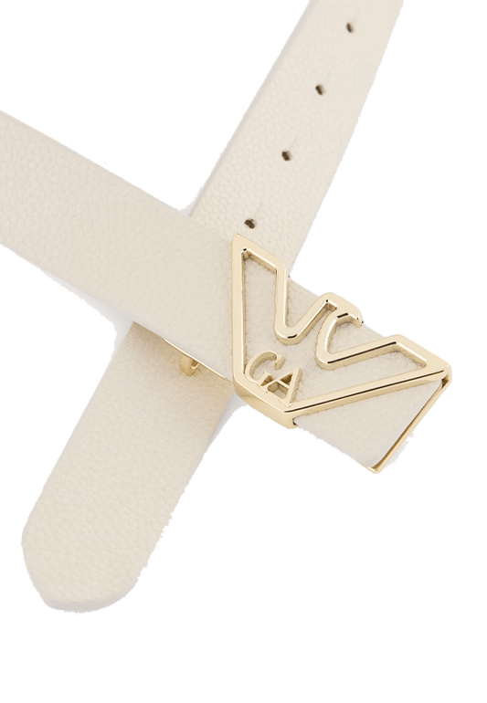 Giorgio Armani - Cintura con placca aquila stampa cervo