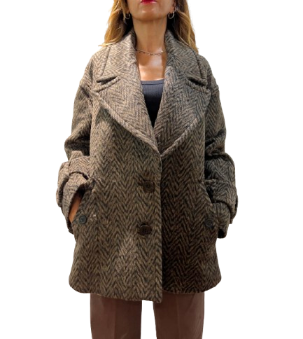 Dondup - Cappotto zebrato