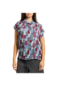 Manila Grace - Blusa Stampa Geometrica
