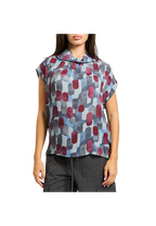 Manila Grace - Geometric Print Blouse