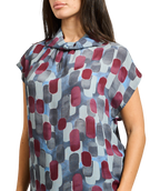 Manila Grace - Geometric Print Blouse