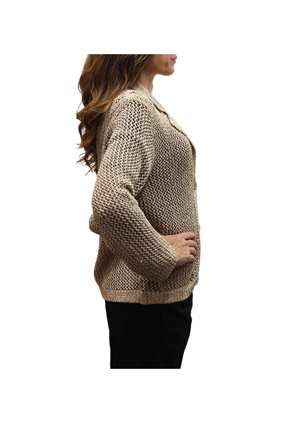 Kangra - Blazer punto rete con paillettes