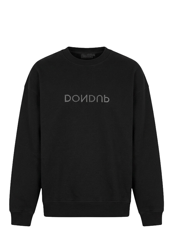 Dondup - Felpa oversize in diagonal fleece