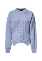 Dondup - Maglione Slim-fit crew-neck jumper in cable knit