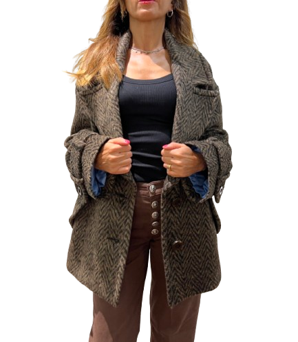 Dondup - Cappotto zebrato