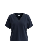 Gran Sasso - T-shirt jersey scollo a v con lurex