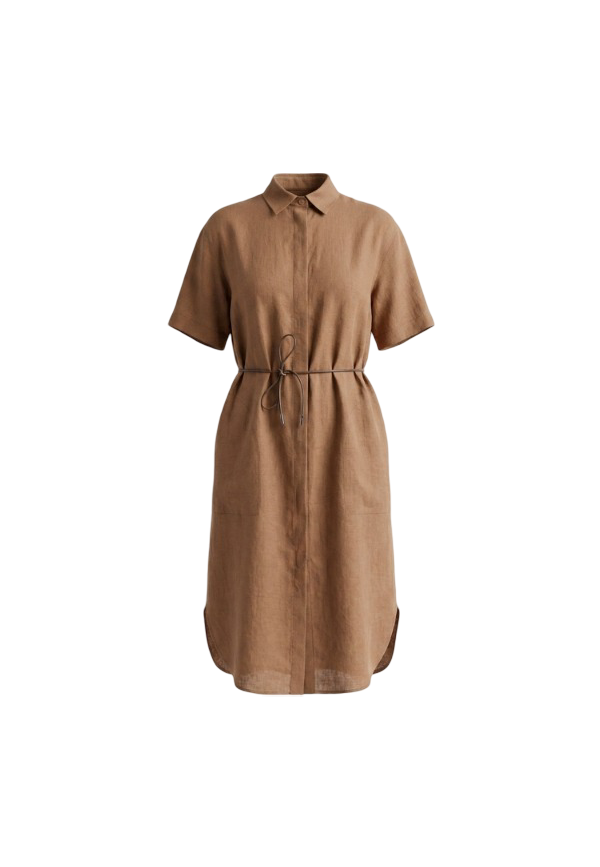 Gran Sasso - Abito midi jersey collo a polo