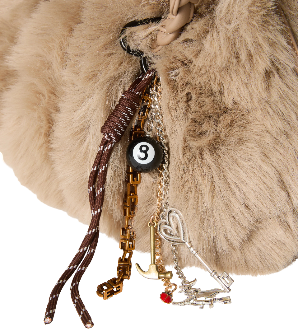 Alessia Santi - Borsa in ecopelliccia con manici intrecciati