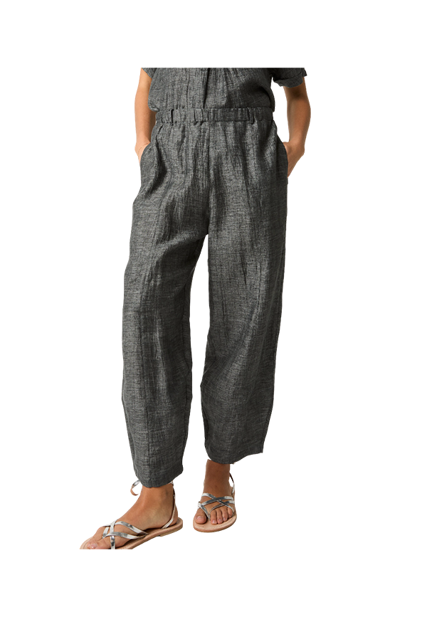 Alessia Santi - Pantaloni in lino con piega