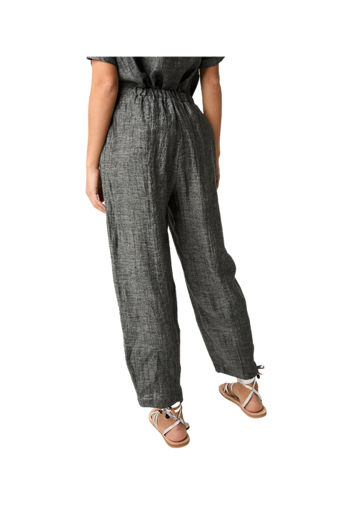 Alessia Santi - Pantaloni in lino con piega