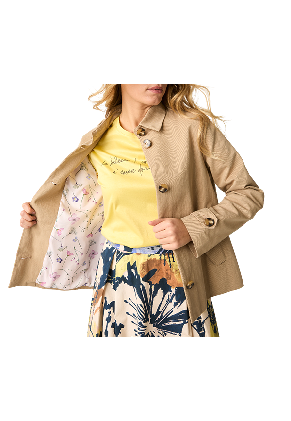 Alessia Santi - Trench corto con bottoni
