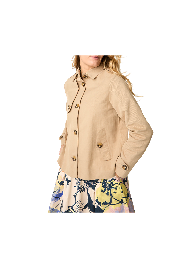 Alessia Santi - Trench corto con bottoni