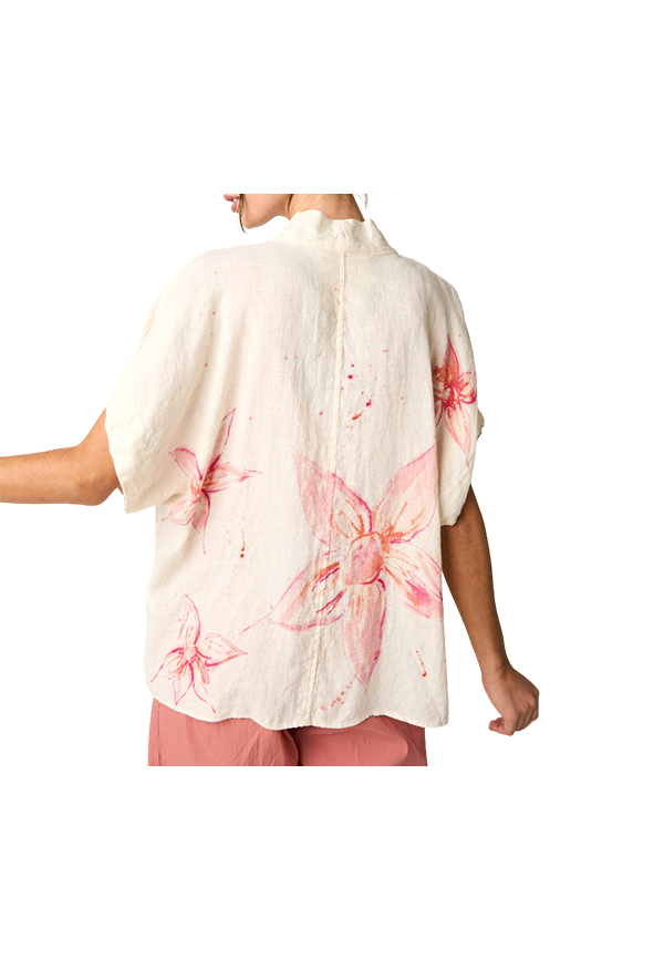 Alessia Santi - Giacca kimono con stampa floreale