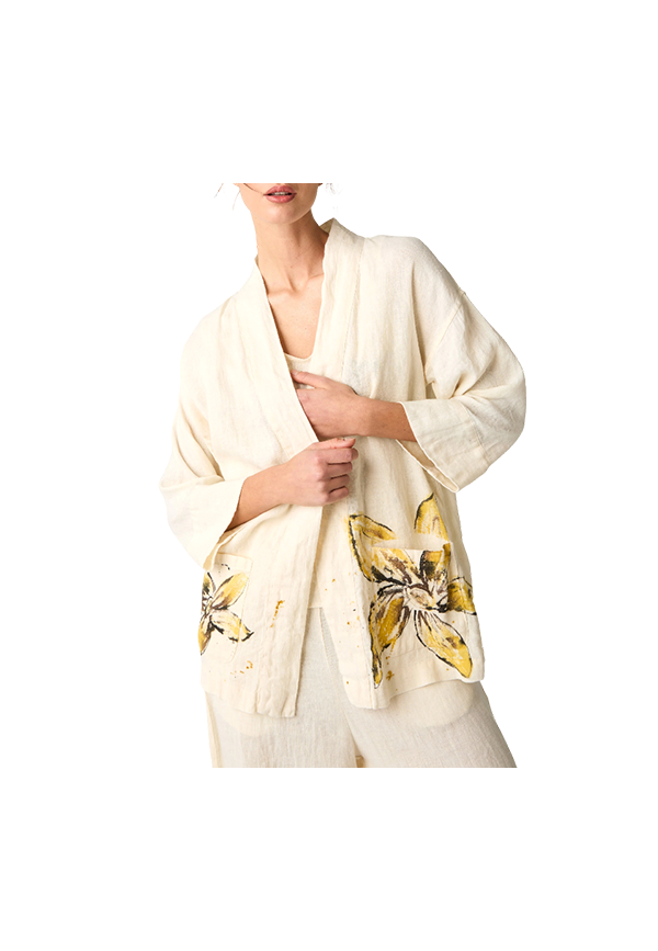Alessia Santi - Giacca kimono con stampa floreale