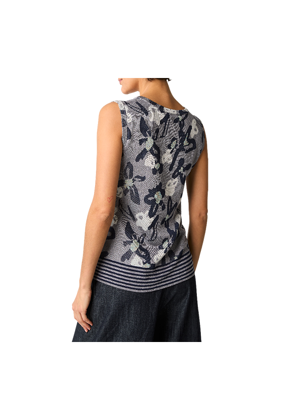 Alessia Santi - Top jacquard con scollo a V