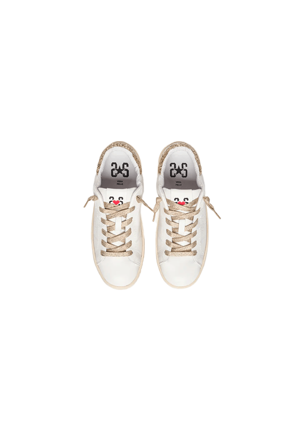 2Star - Sneaker Walk Star Dett. Glitter Oro