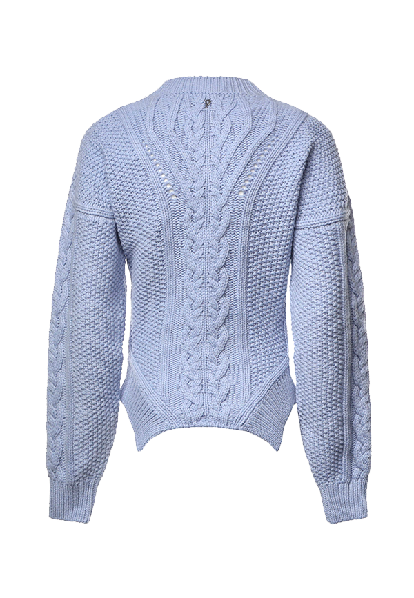Dondup - Maglione Slim-fit crew-neck jumper in cable knit