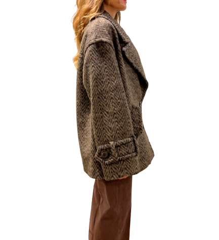 Dondup - Cappotto zebrato