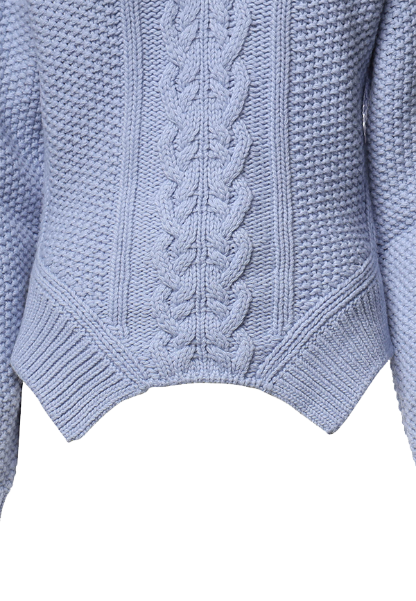 Dondup - Maglione Slim-fit crew-neck jumper in cable knit