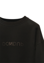 Dondup - Felpa oversize in diagonal fleece