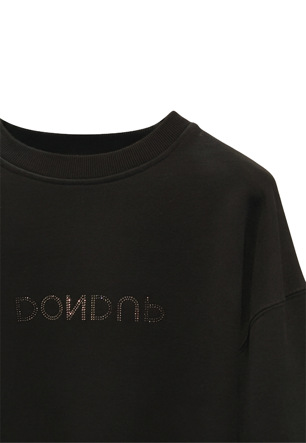 Dondup - Felpa oversize in diagonal fleece