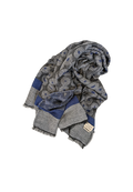 Alessia Santi - Sciarpa in filato jacquard grigio melange