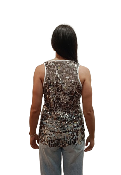 Brand Unique - Canotta Paillettes
