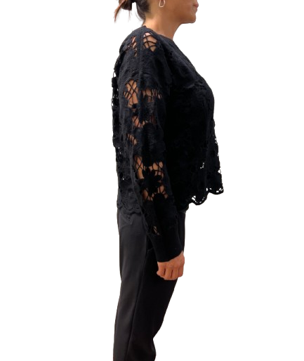 Kangra - Maglia trama floreale