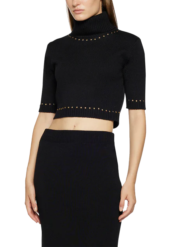 Simona Corsellini - Maglia dolcevita cropped