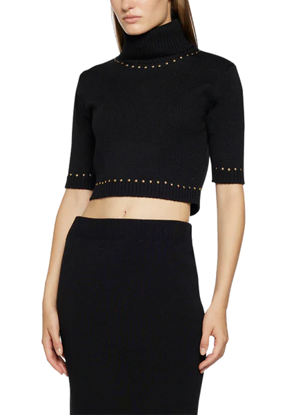 Simona Corsellini - Maglia dolcevita cropped