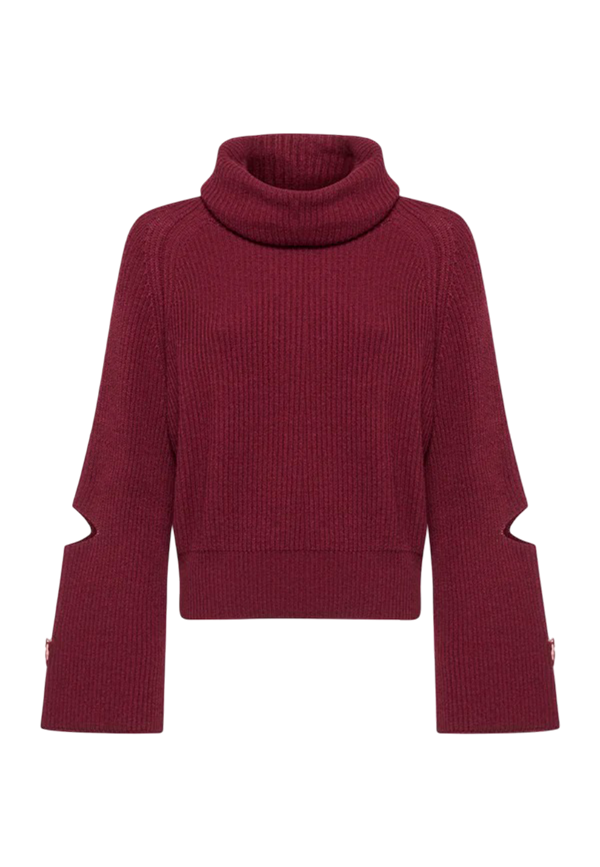 Simona Corsellini - Maglia collo sceso con aperture sui gomiti