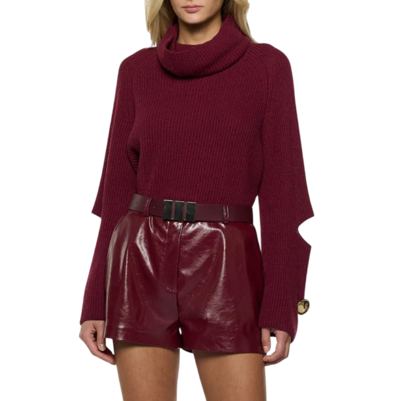 Simona Corsellini - Maglia collo sceso con aperture sui gomiti