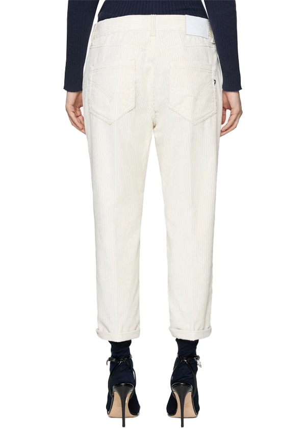 Dondup - Pantaloni Koons loose in velluto