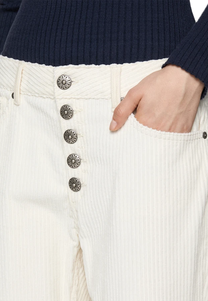 Dondup - Pantaloni Koons loose in velluto