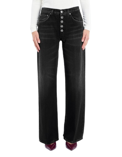 Dondup - Jeans Jacklyn wide leg in denim fisso responsabile