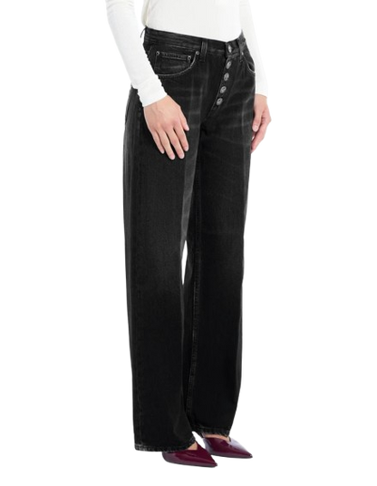 Dondup - Jeans Jacklyn wide leg in denim fisso responsabile