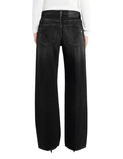 Dondup - Jeans Jacklyn wide leg in denim fisso responsabile