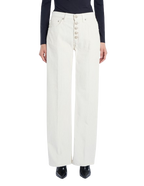 Dondup - Pantaloni Jacklyn wide leg in velluto a coste
