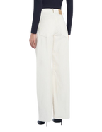 Dondup - Pantaloni Jacklyn wide leg in velluto a coste