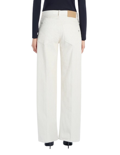 Dondup - Pantaloni Jacklyn wide leg in velluto a coste