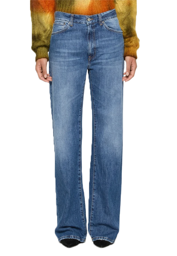 Dondup - Jeans Mabel wide leg in denim fisso