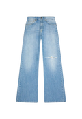Dondup - Jeans Amber wide leg in denim fisso riciclato
