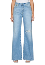 Dondup - Jeans Amber wide leg in denim fisso riciclato